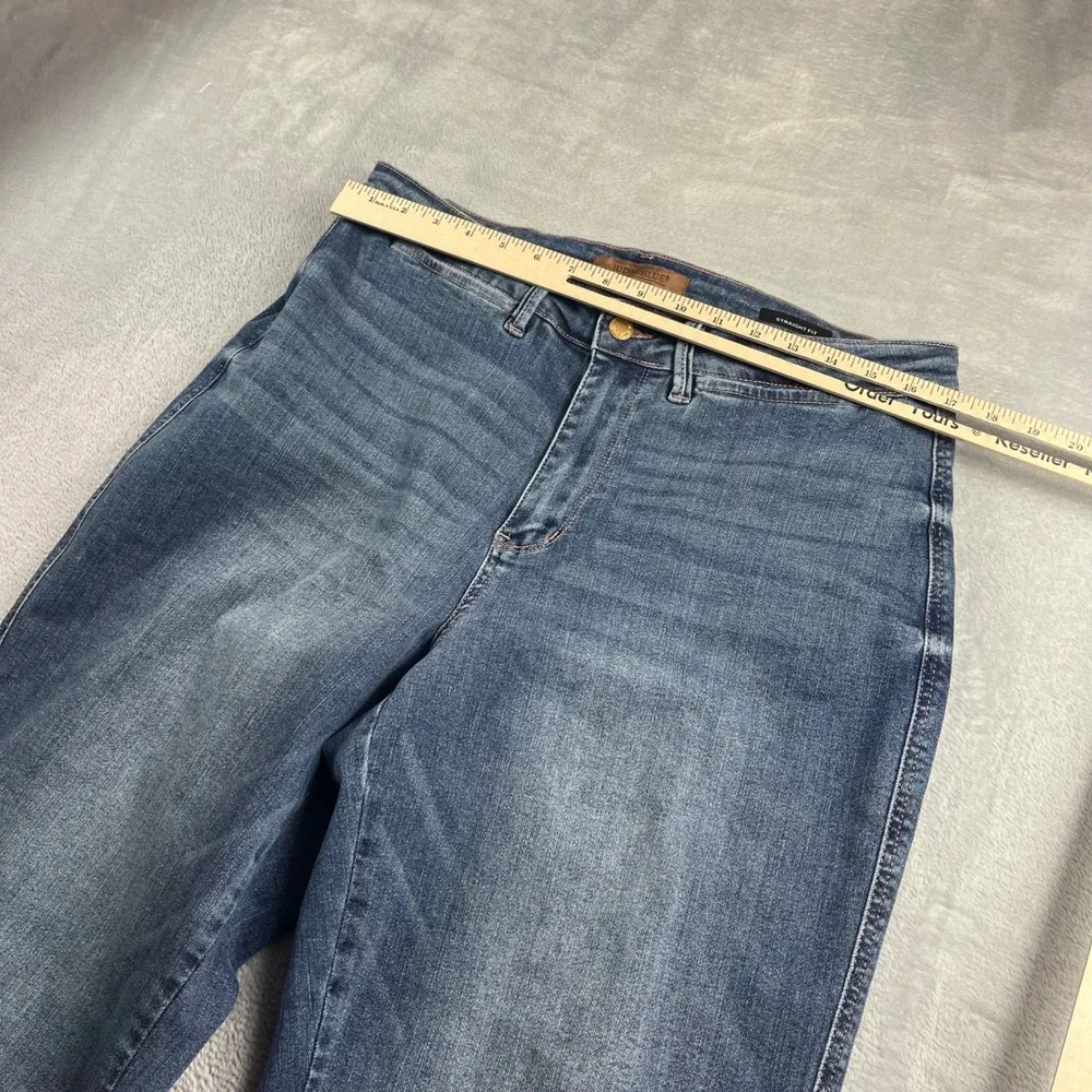 Judy Blue Straight Fit Jeans Medium Wash High Rise Denim JB88596-MD-CO 14W